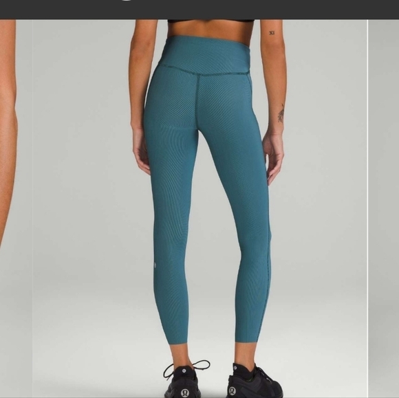 lululemon athletica Pants - Lululemon base pace ribbed green jasper tight